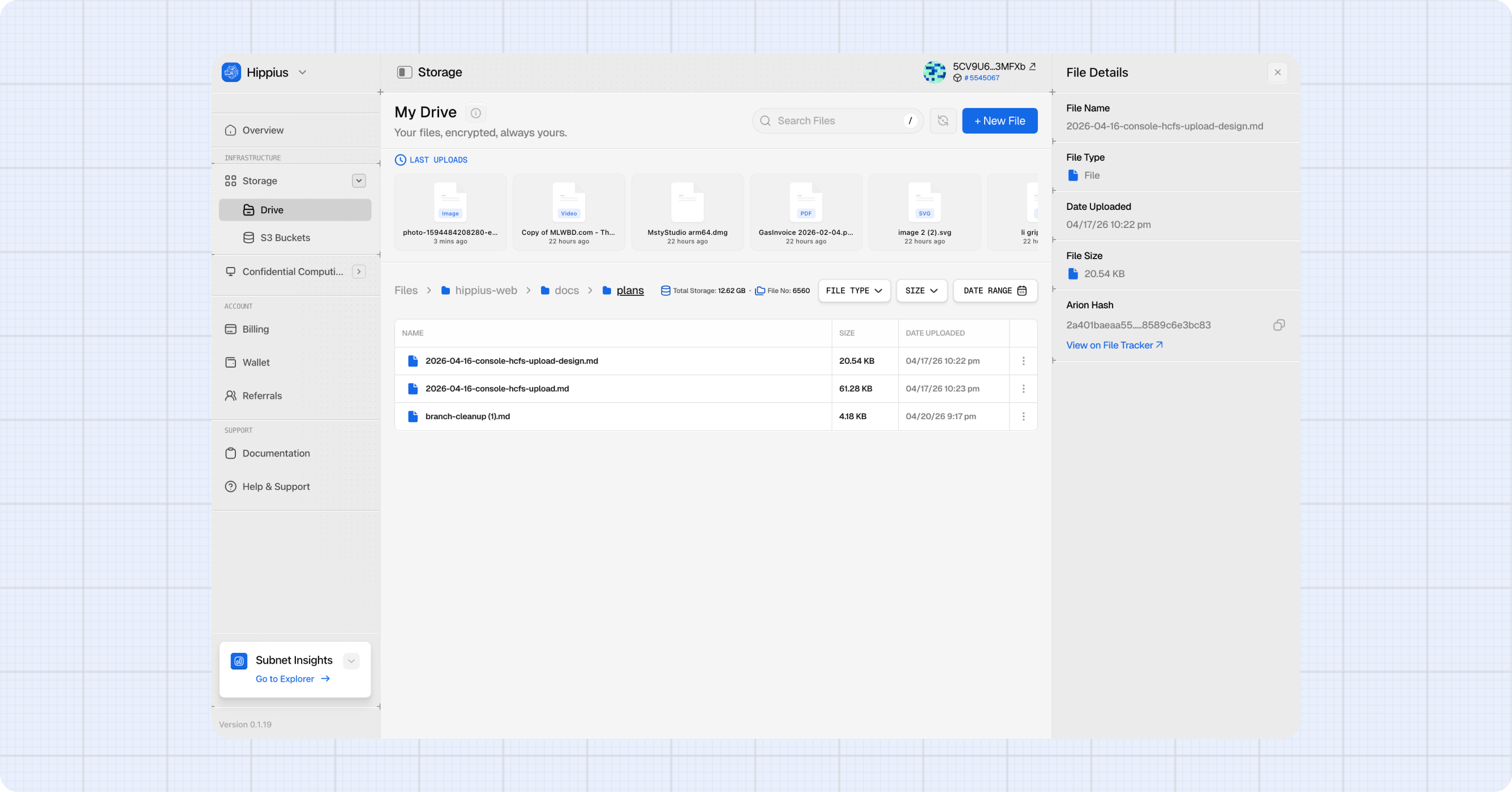 File details panel