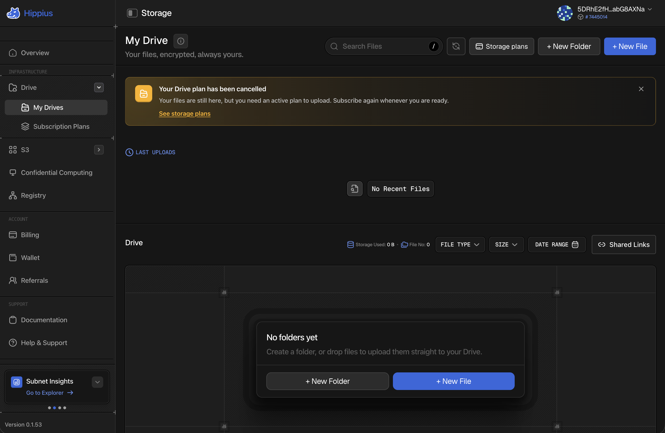 A service status banner on a product page