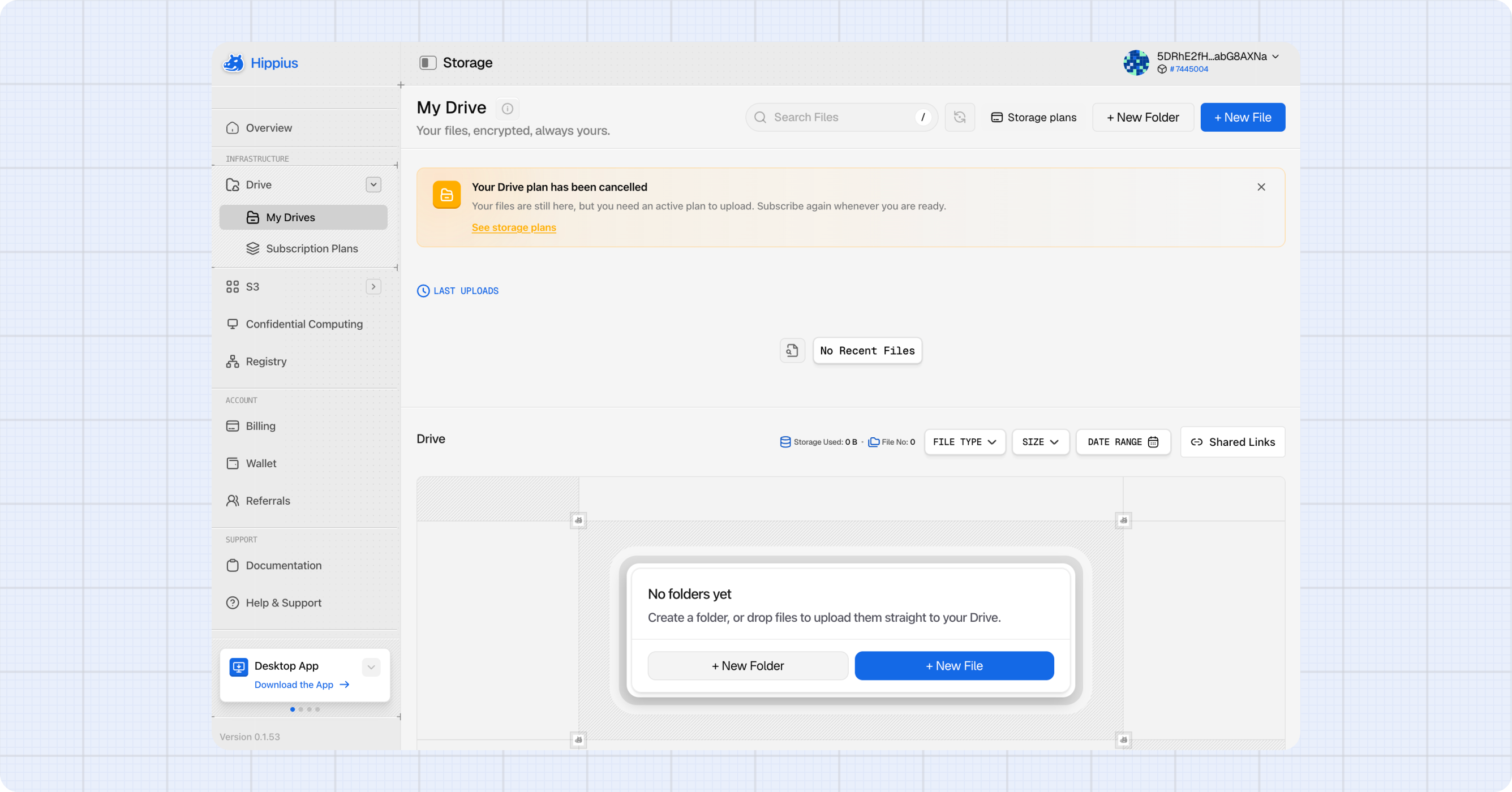 A service status banner on a product page