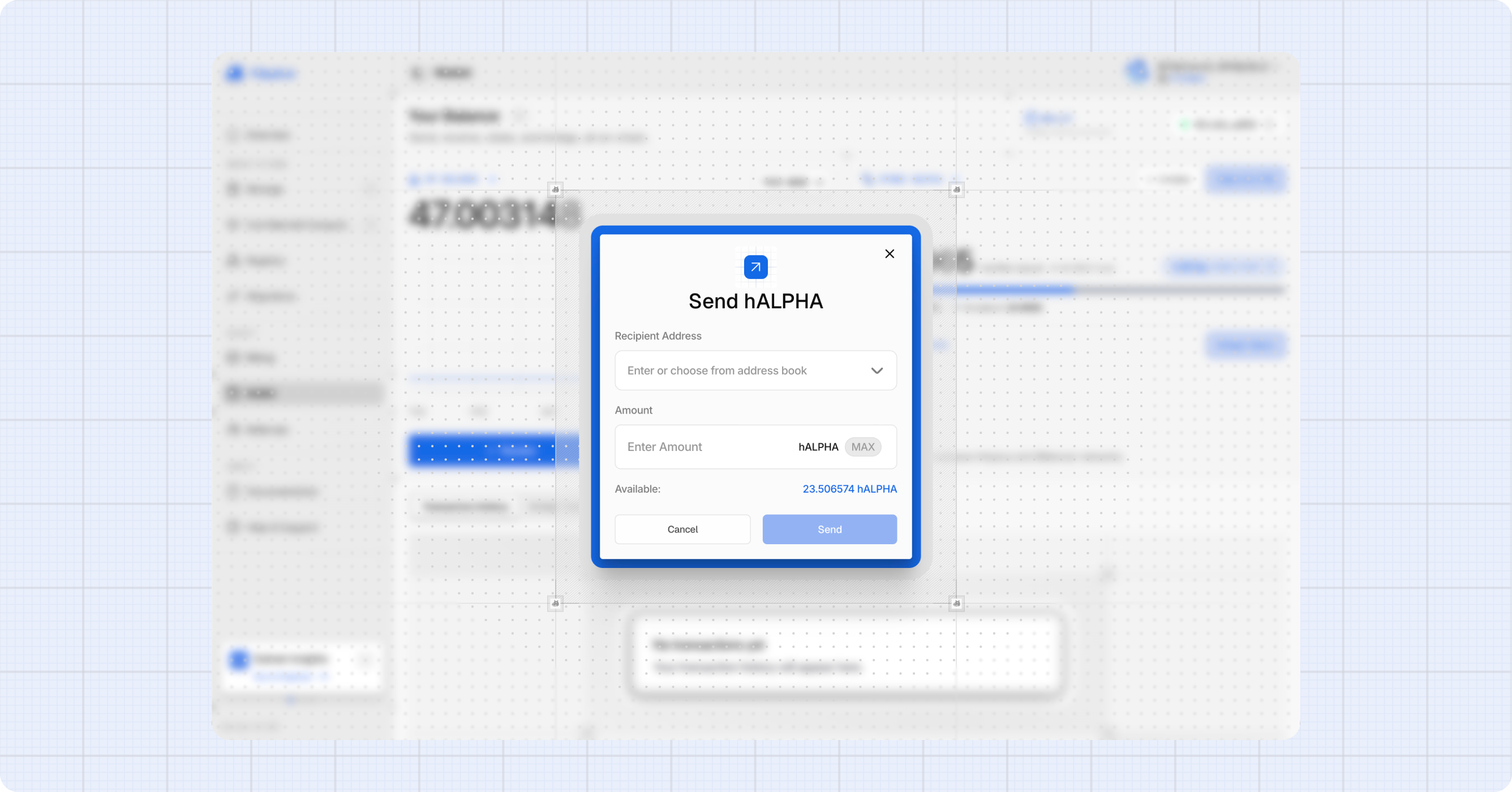 Send dialog